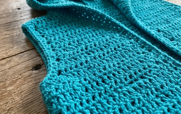 FREE Easy Hooded Vest Crochet Pattern for Beginners [Photo Tutorial] Life + Yarn