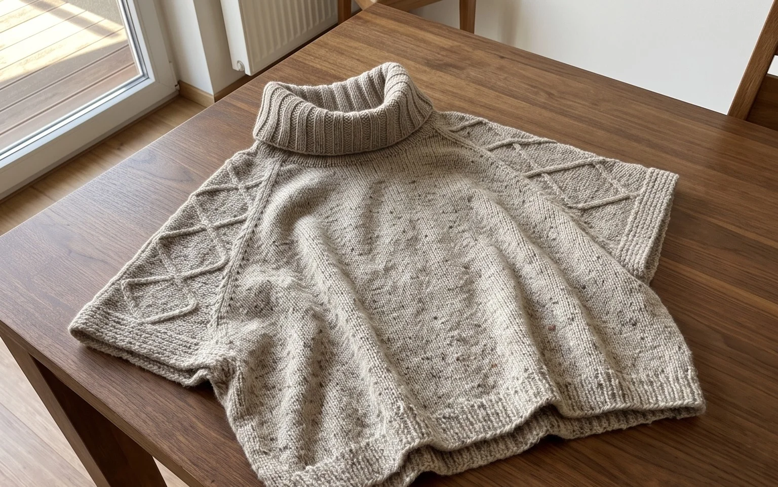 Poncho häkeln: Kostenlose Anleitung für geschwungene Kurven