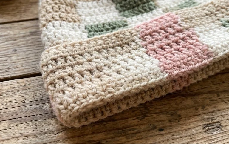 Simple Crochet Ribbed Checker Beanie - FREE Pattern + Video Tutorial - Hayhay Crochet