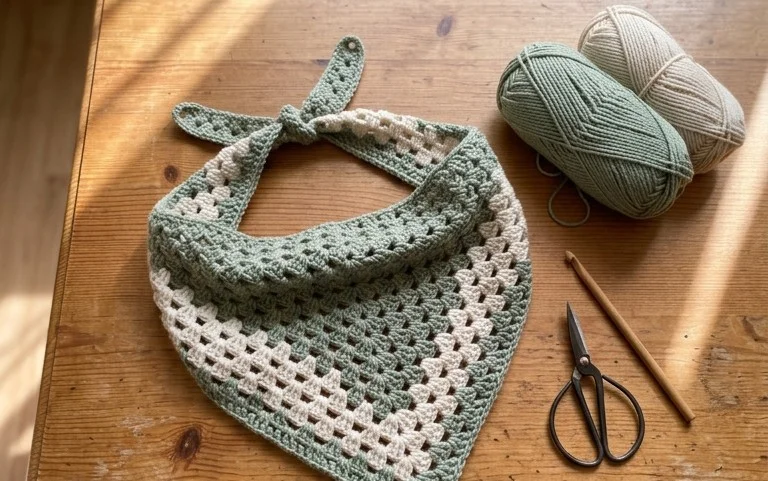 Granny Square Bandana: Einfache Häkelanleitung für Anfänger