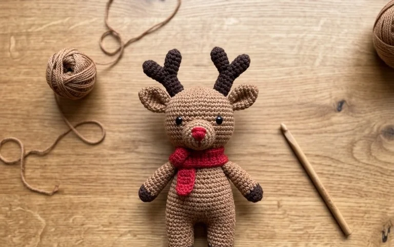 Randall das Rentier: Kostenlose Amigurumi Häkelanleitung