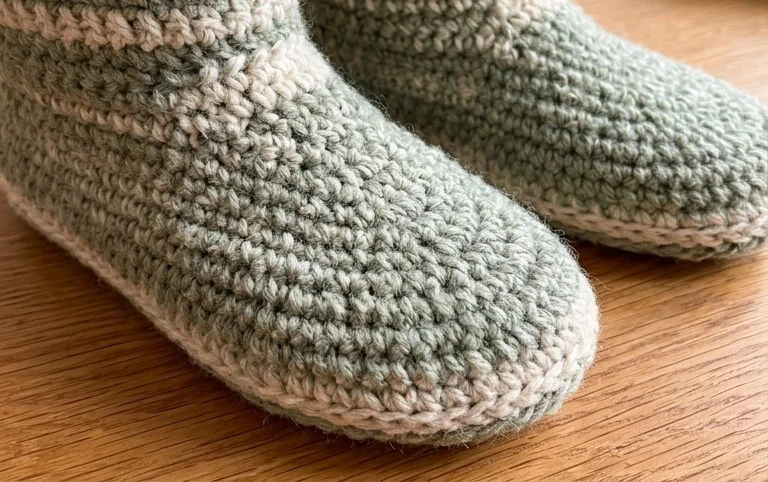 Hibernation Crochet Slipper Boots - Free Crochet Pattern