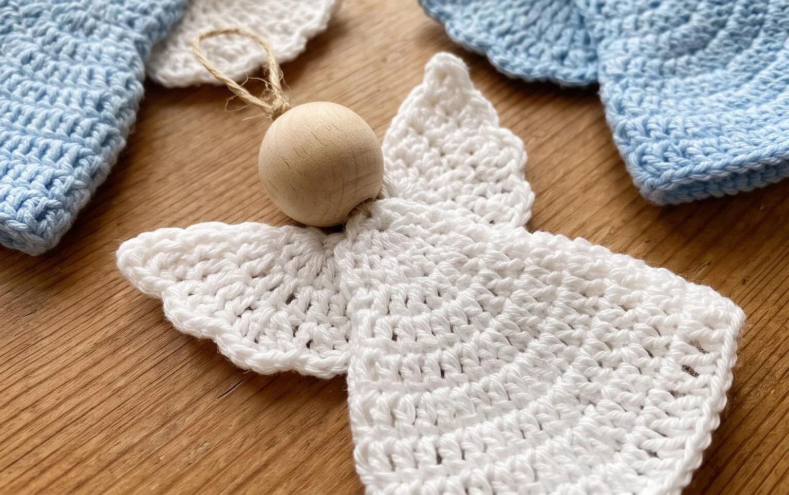 Easy Crochet Angel with a Simple Circle and a Bead