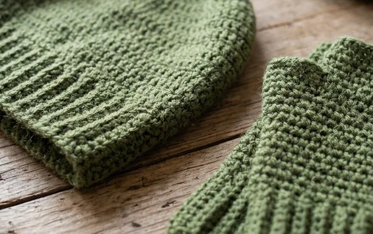 Crochet Fingerless Gloves & Beanie Set | Free Pattern & Tutorial