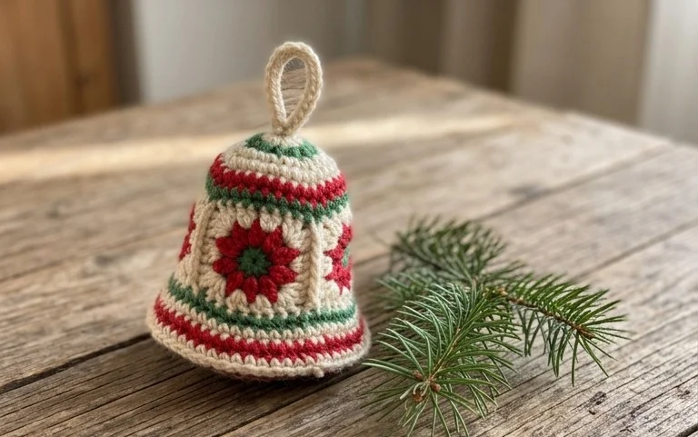 Weihnachtsglocke häkeln: Kostenlose Anleitung für Anfänger