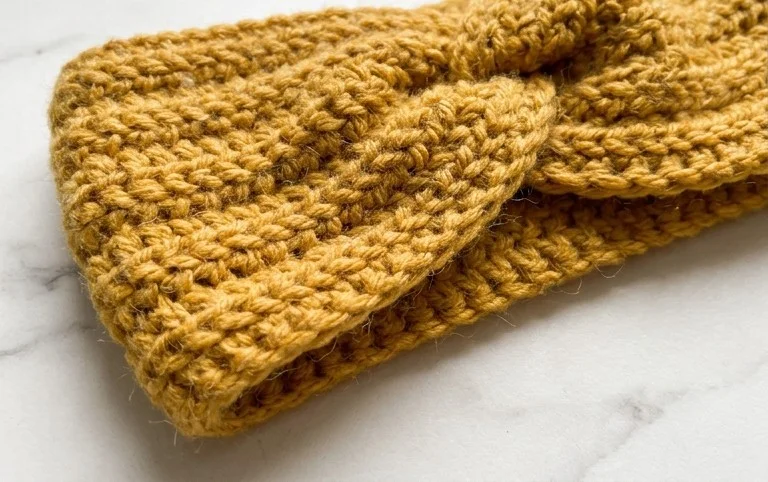 Easy Crochet Twist Headband (Free Pattern + Video Tutorial)