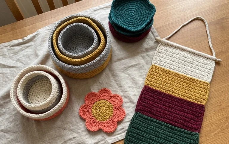 Einfache Häkelideen: Kostenlose Wohnaccessoires häkeln