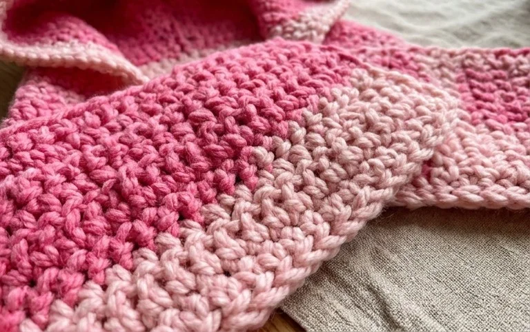 Bear Ears Crochet Hooded Scarf (free & easy)