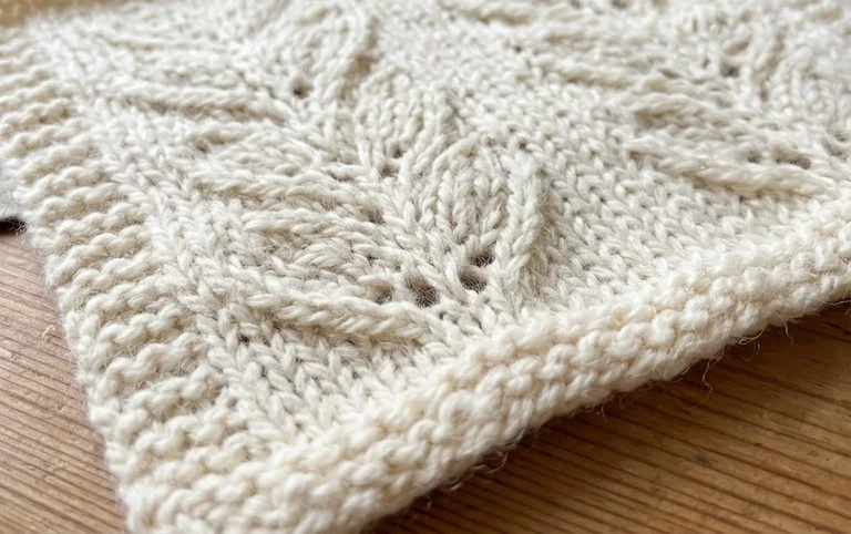 Leaf Knitting Stitch You Can Learn Easily